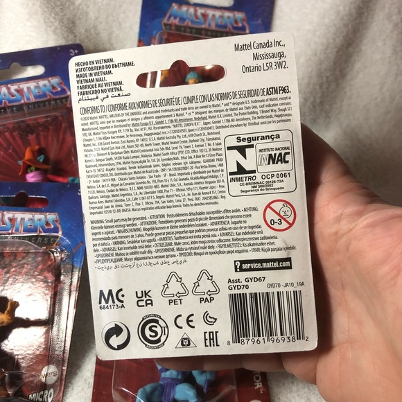 Mattel Masters of the Universe throwback retro mini figures HeMan Skeletor Orko - Picture 7 of 7